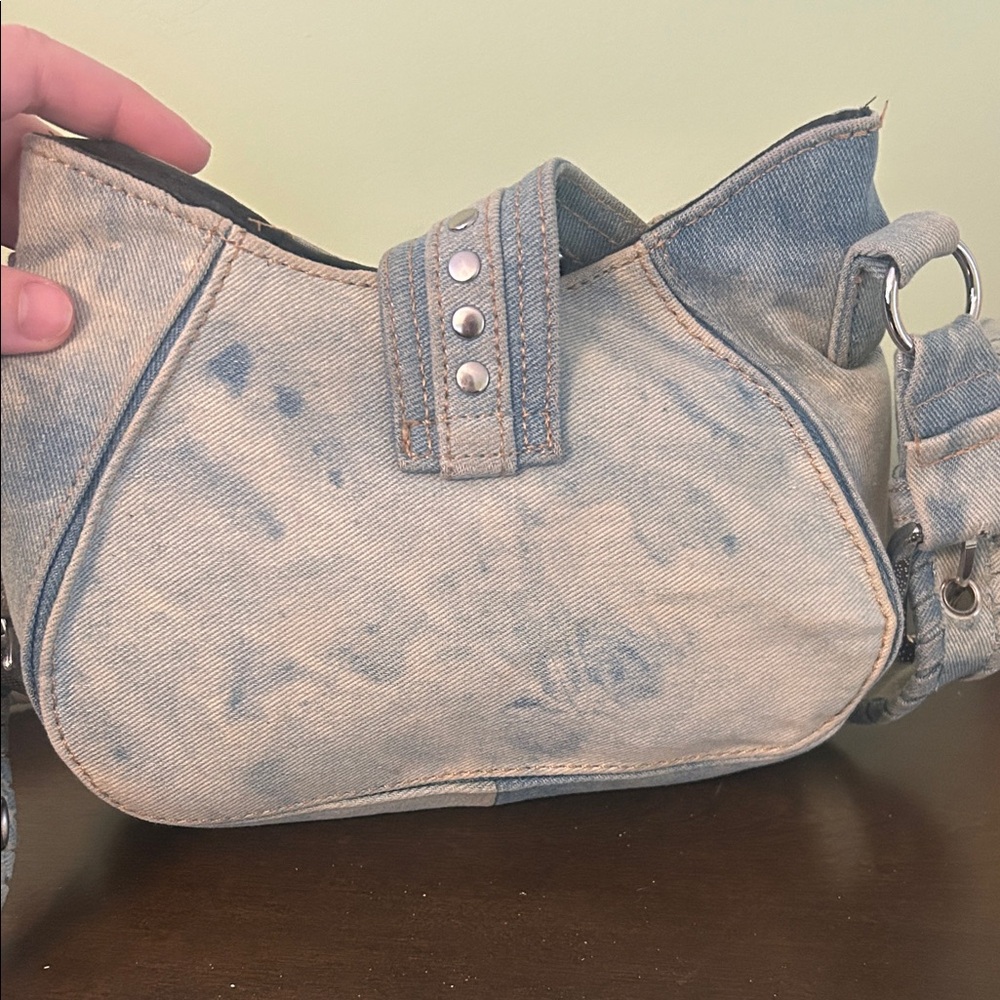 Urban Outfitters Blue Studded Crossbody Bag - Picture 4 of 6